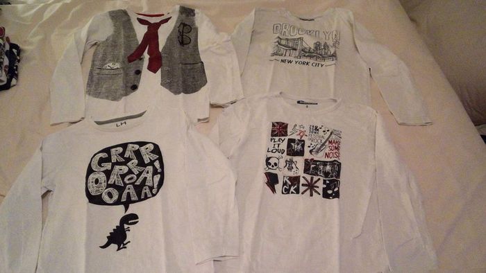 Tee shirt T8A manche longue  avec dessin