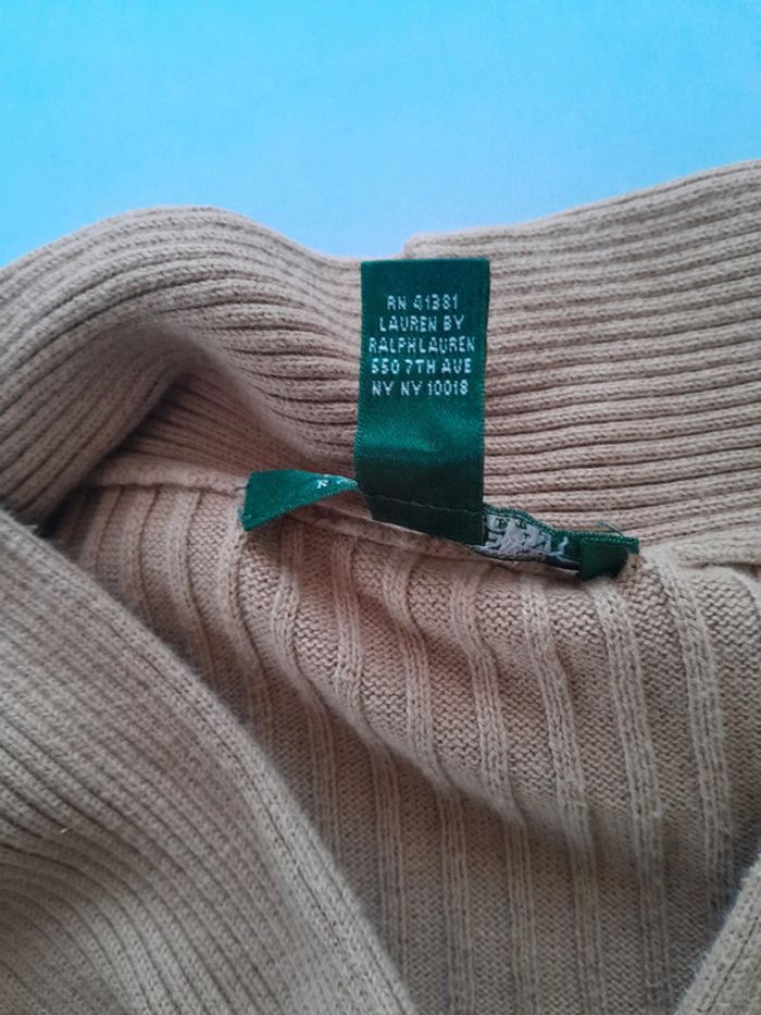 Joli petit pull coton avec bouton RL Lauren Ralph Lauren  taille L - photo numéro 5