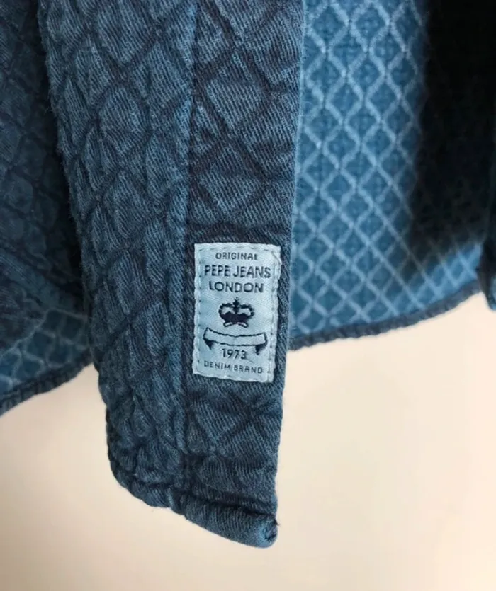 Sur chemise fit regular aspect vieilli épaisse belle coupe Pepe Jeans London M - photo numéro 7