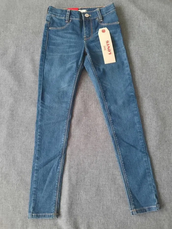 Jean Levi's 710 Neuf Etiqueté Taille 8 ans Super Skinny