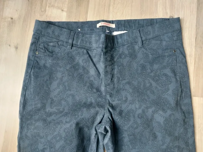 Pantalon coton bleu Camaïeu - photo numéro 3