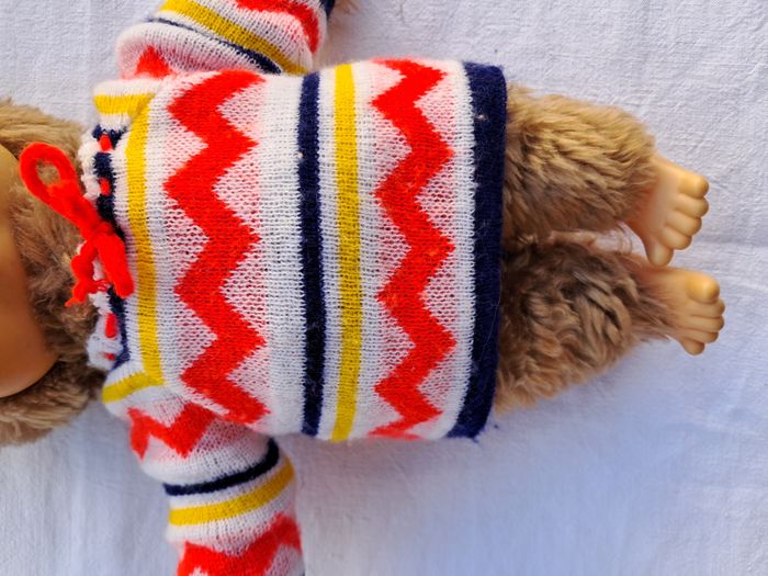 Kiki monchhichi ours peluche H 26 cm puschel wuschel vintage ancien - photo numéro 7