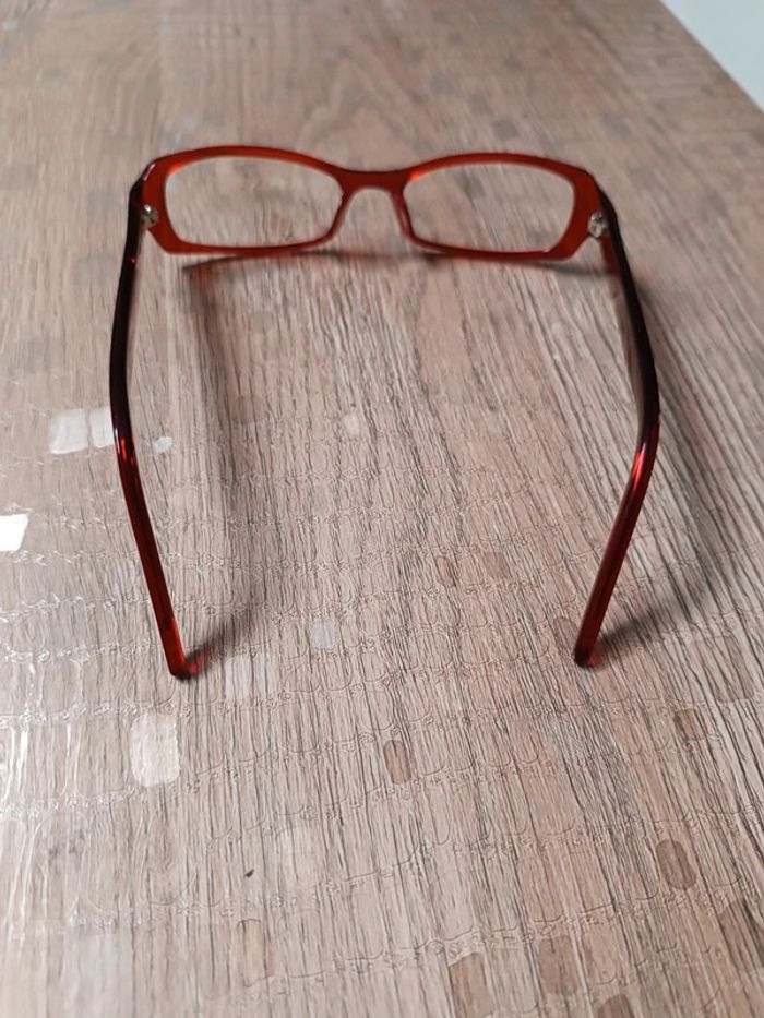 Monture lunettes rouges en bon état - photo numéro 2