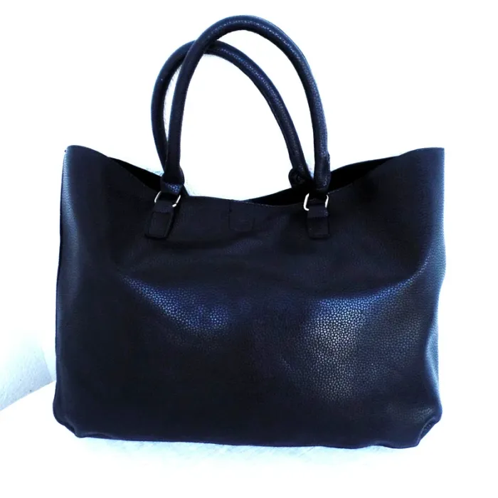 Sac style fourre-tou "cabas"_noir