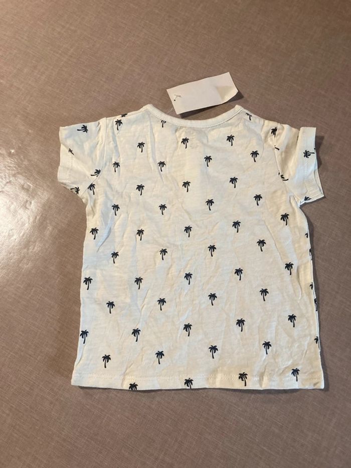 T-shirt bébé Mini Dude imprimé palmiers - Neuf - 12 mois - photo numéro 4