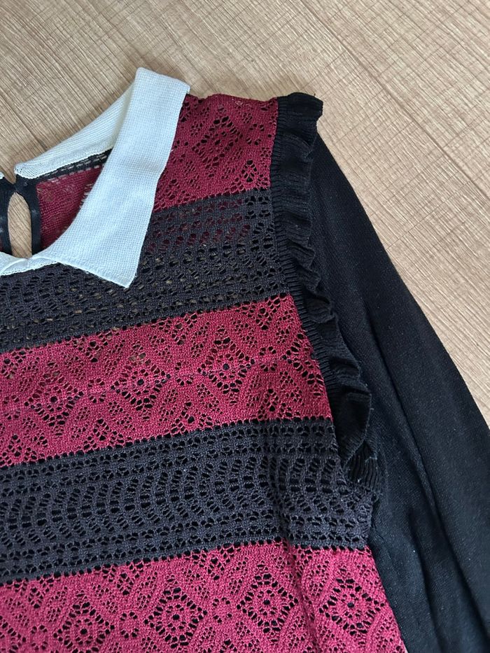 Robe pull noire et bordeaux Morgan taille L TBE - photo numéro 9