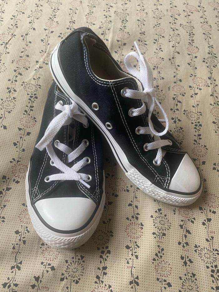 Converse noires basses 35 mixte