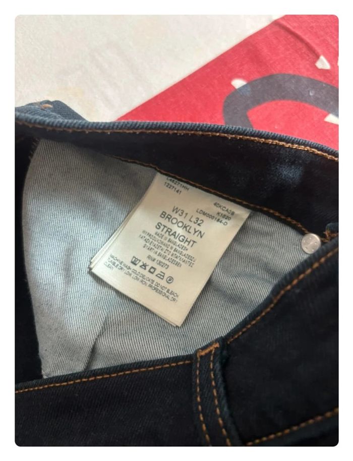 Jeans Lee style vintage bleu foncée taille 40  patte large - photo numéro 7