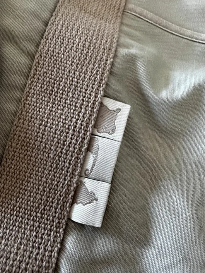 Sac à langer beige Jacadi, bon état mais petites marques d'usures dans les coins 37x26cm - photo numéro 3