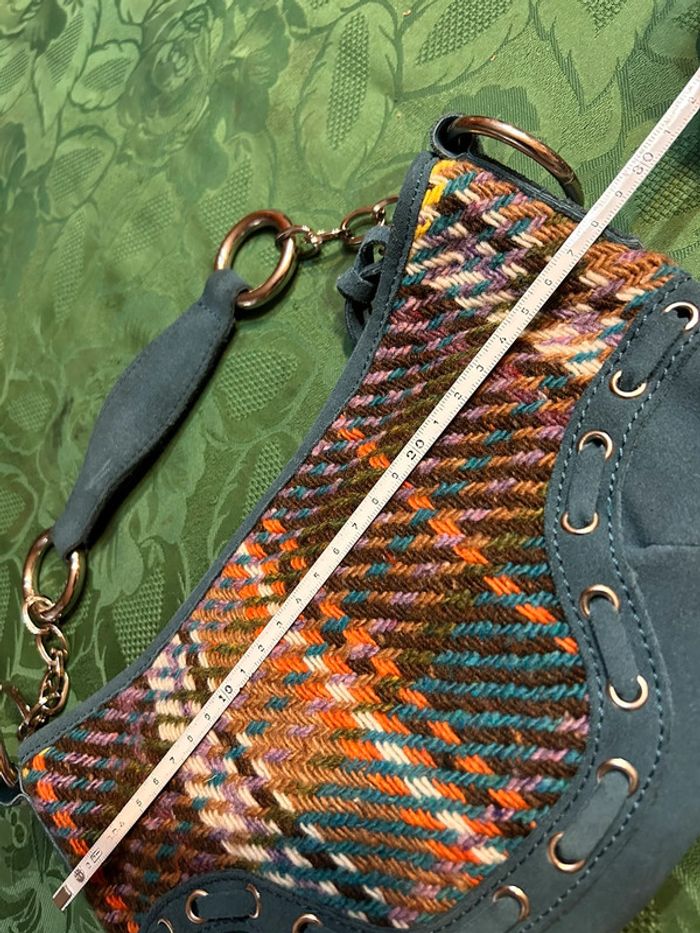 Petit sac à main en tweed Stefanel - photo numéro 8
