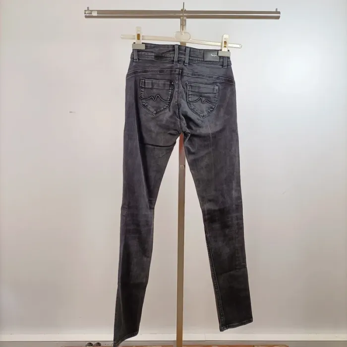 Jean slim gris foncé Pepe Jeans modèle New Brooke taille 38 W10 A1486 - photo numéro 6