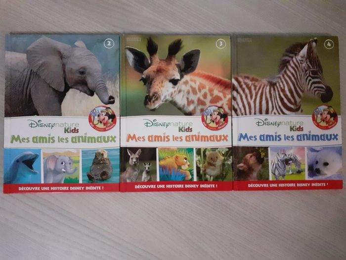 3 livres "Mes amis les animaux" Disney