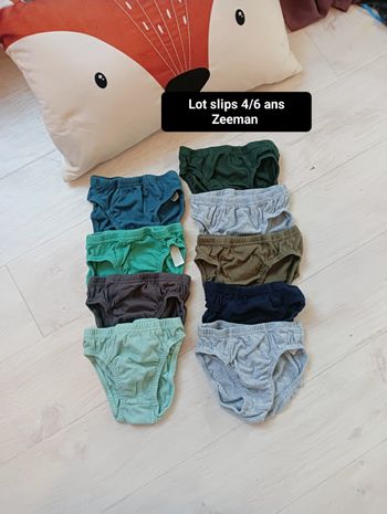 Lot slips 4/6ans Zeeman