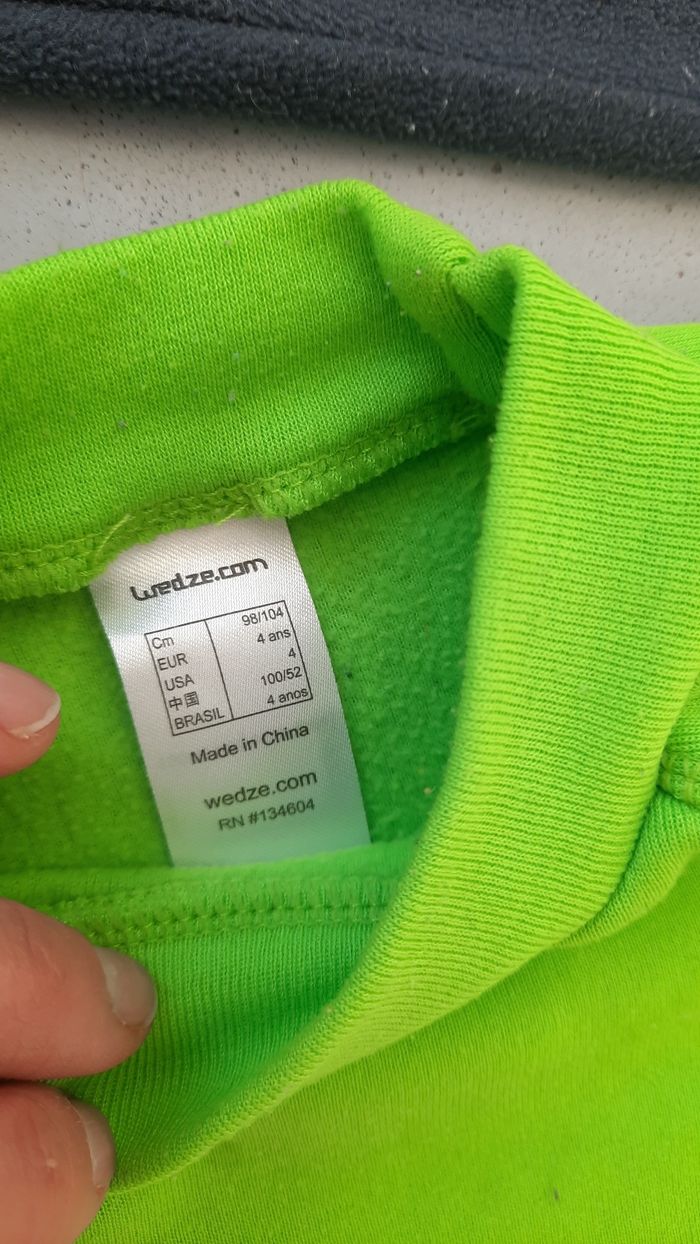 Combinaison ski enfant bretelles sous vêtement techniques mixte 3 ans fille garçon moufles - photo numéro 8