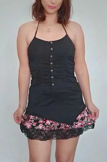 Mini robe été jupe volantée taille 36