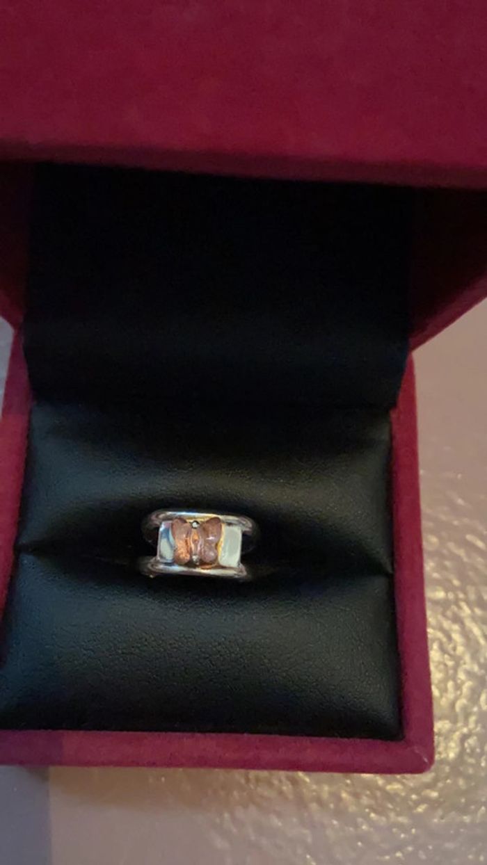 Bague réglable en argent fille