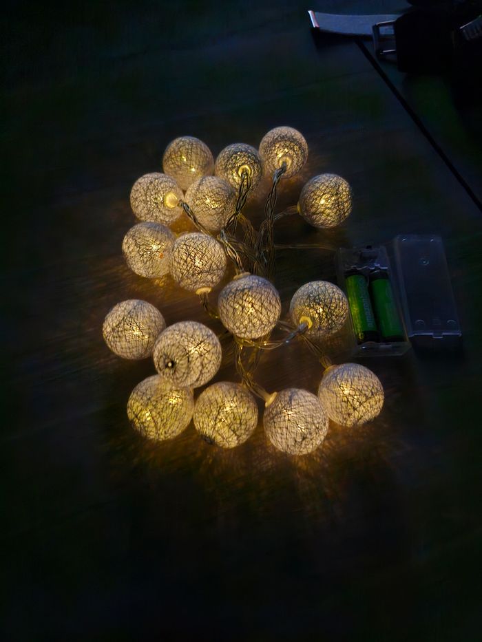 Guirlande lumineuse boule grise - photo numéro 3