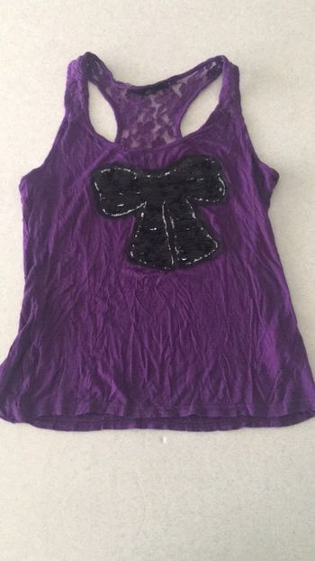 Débardeur violet S femme