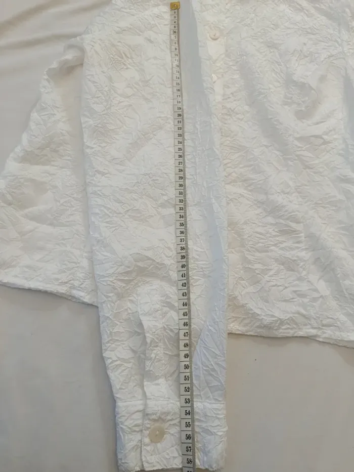 Chemise blanche effet froissé vintage Infinitif taille 3 - photo numéro 7