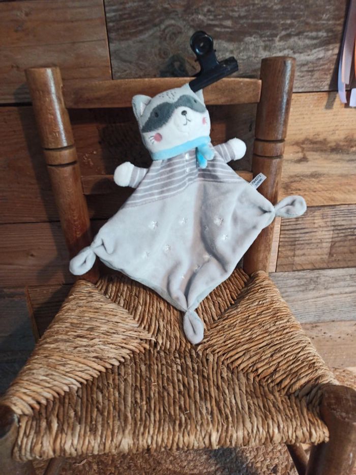 Doudou raton laveur mots d'enfants tbe - photo numéro 2