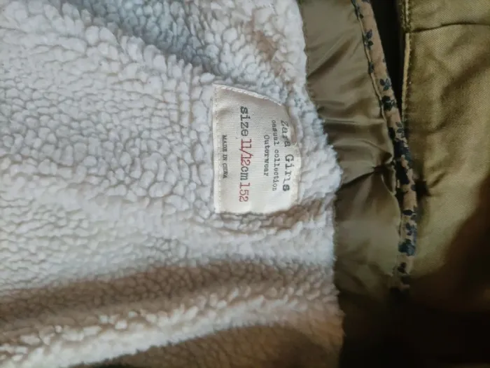 Joli manteau avec doublure polaire Zara 11/12 ans - photo numéro 6