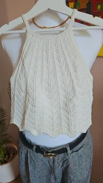 Top Zara 6/7 ans crochet boheme