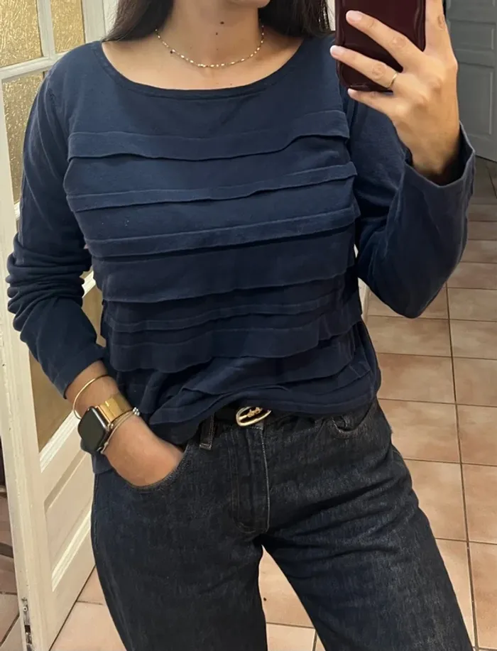 Petit pull vintage en coton - taille 44 - Caroll - très bon état