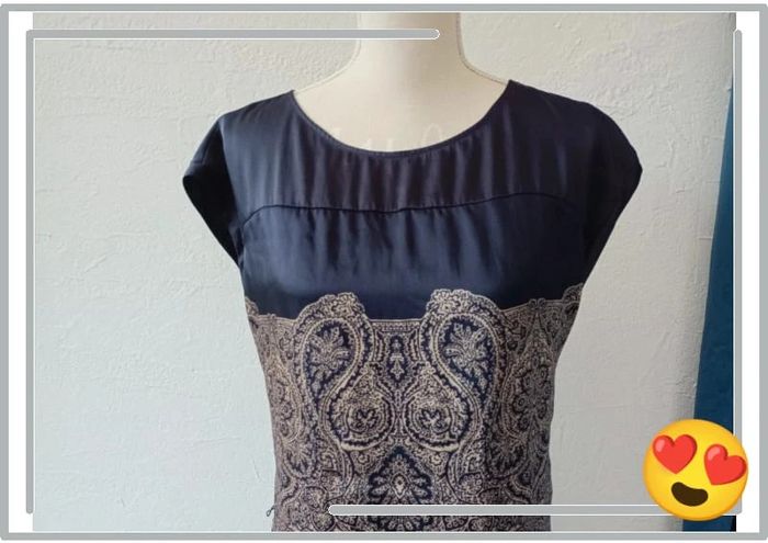 Robe Promod satiné bleu M 38/40 - photo numéro 6