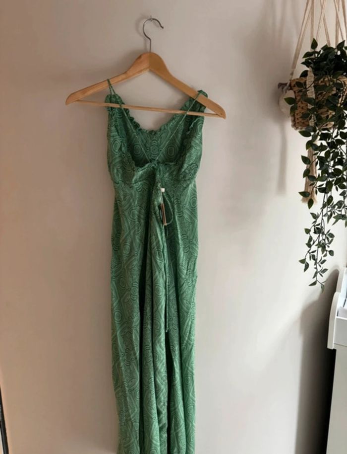 Robe longue MAJE verte en dentelle – Neuve avec étiquette (taille XL/42) - photo numéro 9