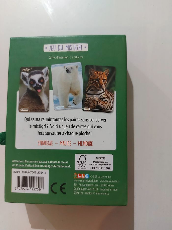 Jeu du mistrigri animaux en danger - photo numéro 2