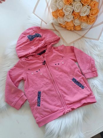 Veste zippée bébé fille