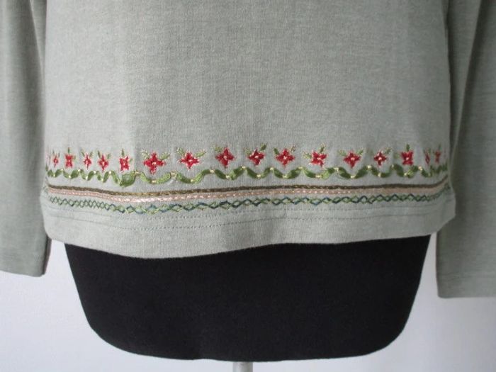 T-shirt vintage brodé 40 TBE - photo numéro 4