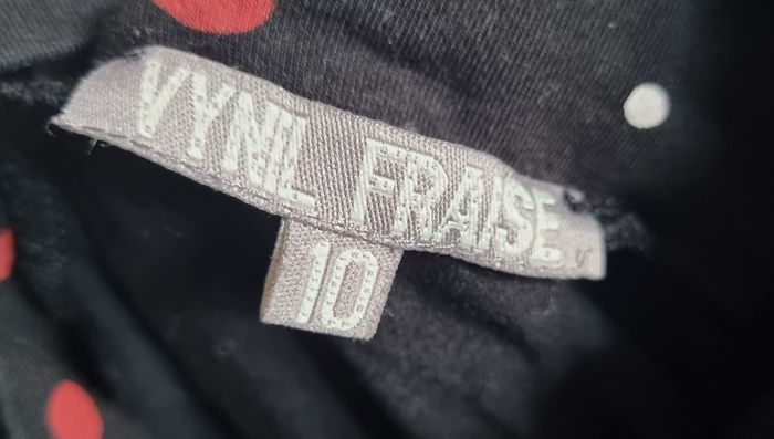 T-shirt col roulée manches longues à pois 10ans - photo numéro 2