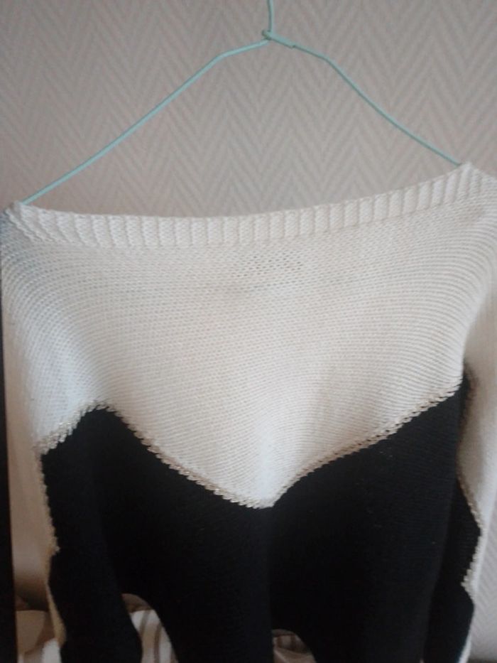 Pull graphique maille - photo numéro 3
