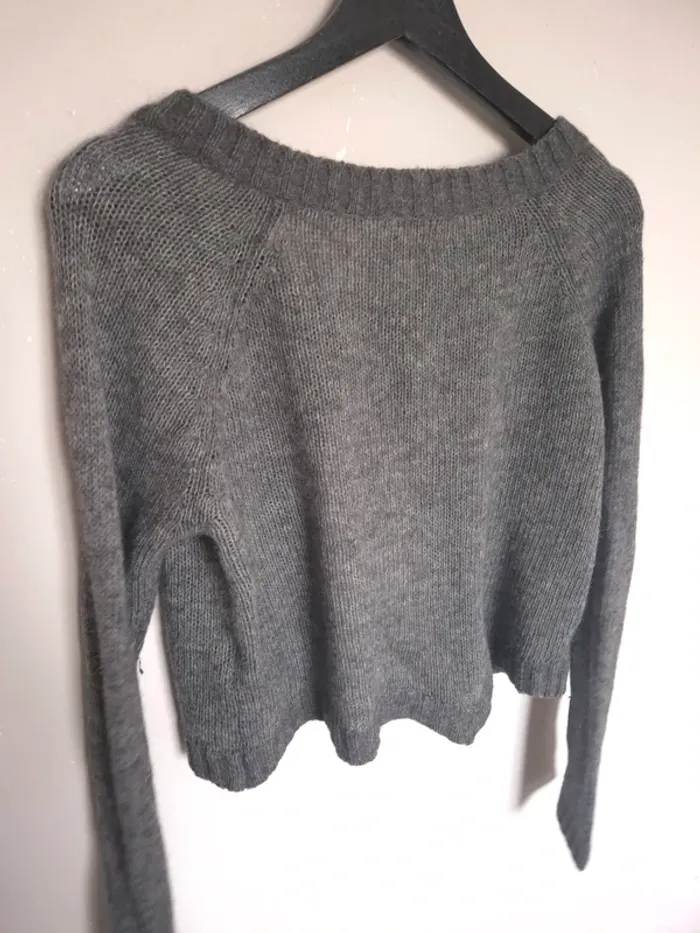 boléro cardigan laine gris jacqueline riu taille s - photo numéro 6