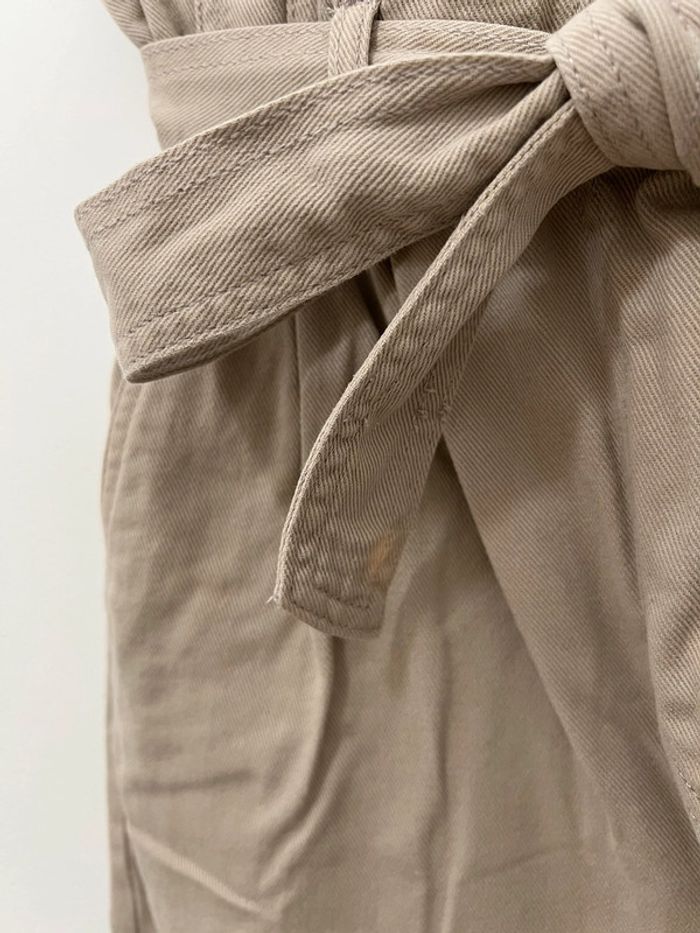 Pantalon paper bag beige - photo numéro 3