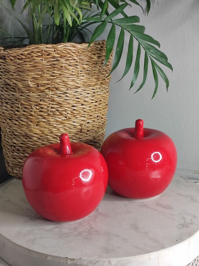 Décoration pomme rouge