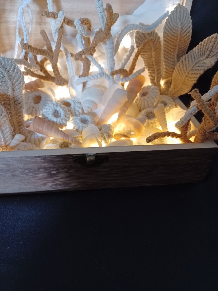 Fond marin macramé lumineux - photo numéro 5