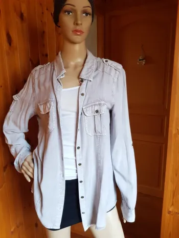 Chemise  grise style jean