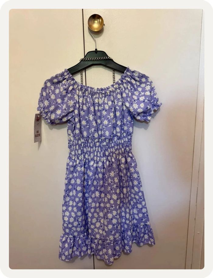 Robe à fleurs violette - photo numéro 2