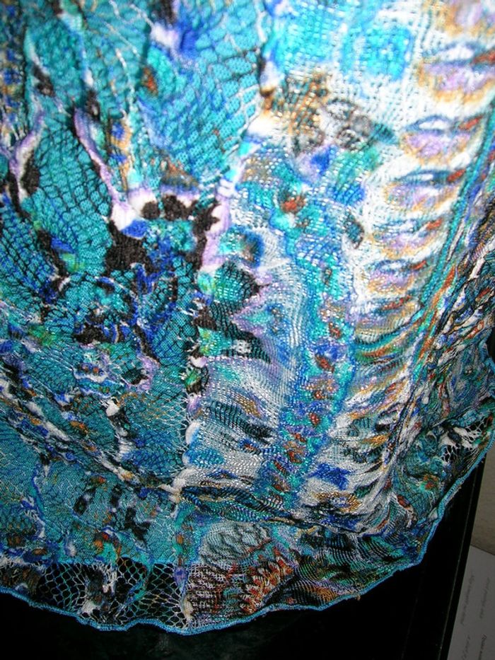 haut doublé à motifs style dentelle Taille 1 neuf - photo numéro 7