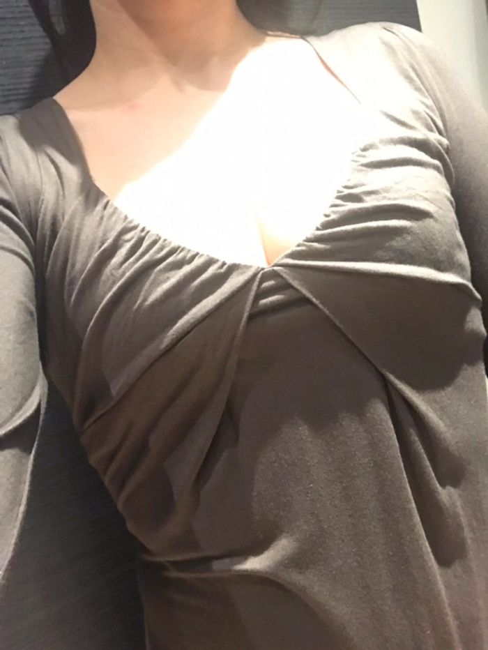 Robe fluide Taupe Zara taille S - photo numéro 4