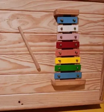 Xylophone Musical en Bois - 8 Notes - Jouet Éveil