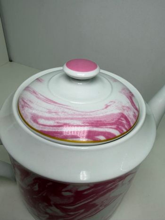 Théière Magique RICE - Effet Marbré Rose & Or - photo numéro 10