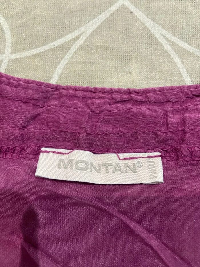 Tunique violette montan en soie - photo numéro 4