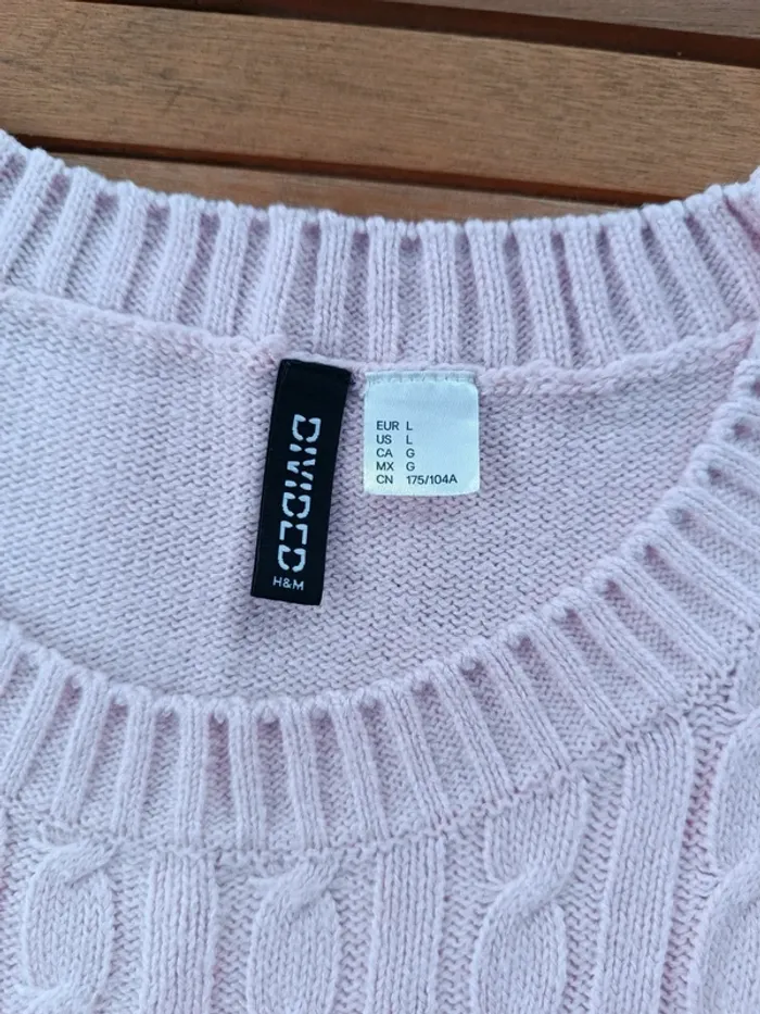 Débardeur pull h&m femme rose - photo numéro 3