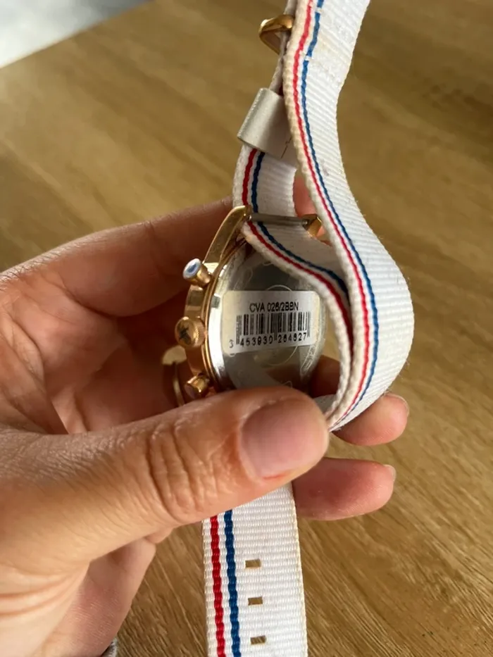 Montre femme vicomte A. Bleu blanc rouge - photo numéro 5