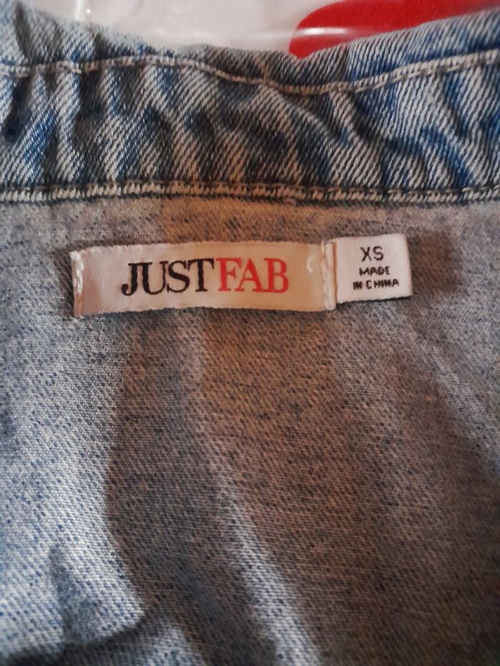 Veste jeans Just fab xs - photo numéro 3