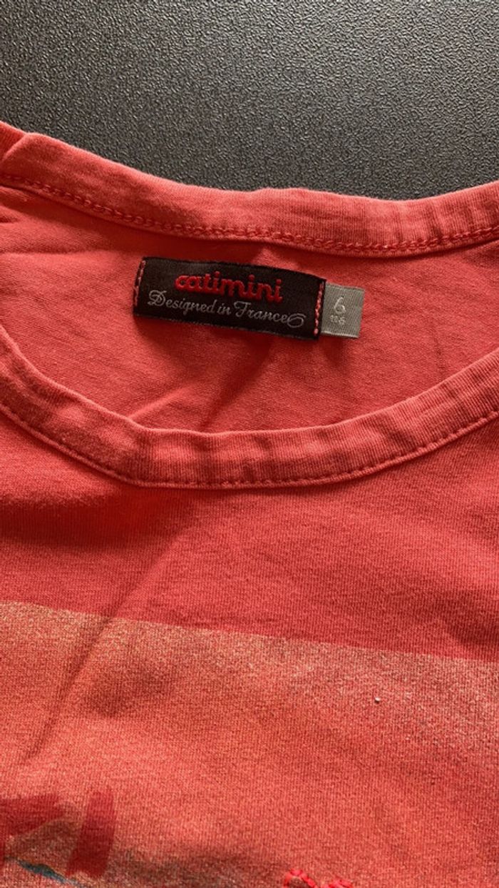 Catimini haut teeshirt vêtement fille 6 ans - photo numéro 3