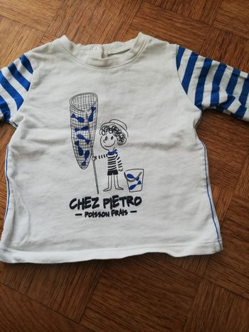 Tee shirt manche longue garçon 3 mois kiabi